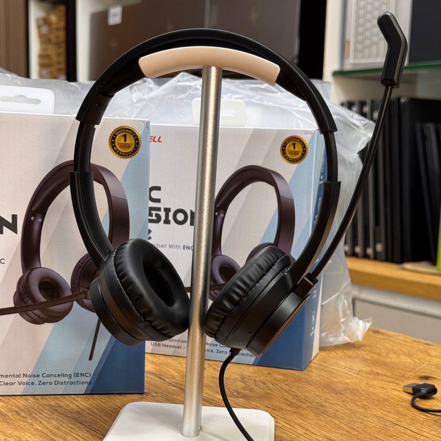 CoolBell H12e Headphone – Noise Cancelling Mic | Gaming & Calls – Certified | Checked by Technology Zone