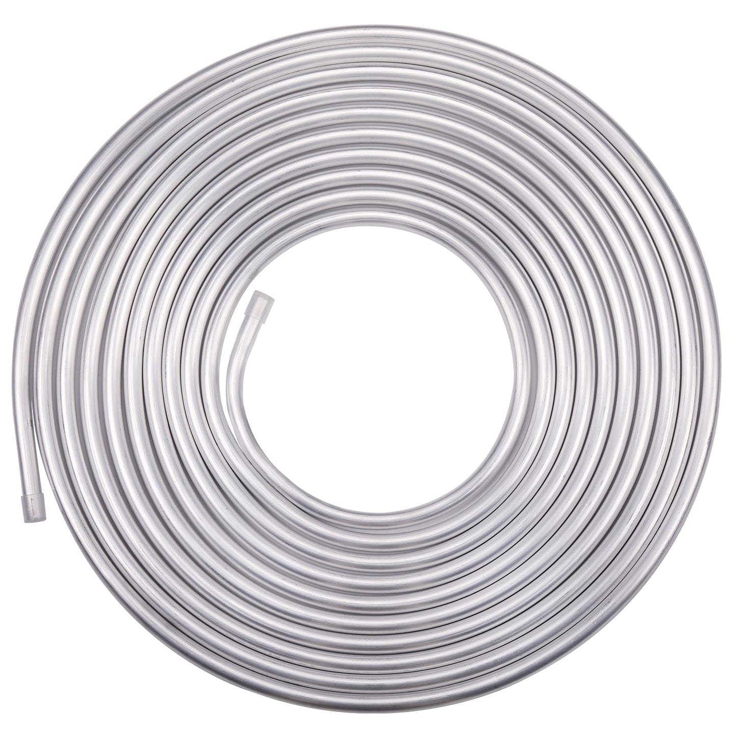 Podavelle 1/2 OD Aluminum Hard Fuel Line Hardline Tube Tubing Coil 25 Feet Roll
