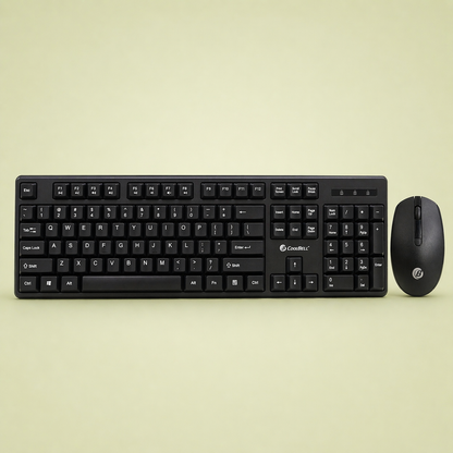 CoolBell Duo Wireless Keyboard & Mouse Combo – Smooth & Reliable – 1 Year Warranty | Certified by Technology Zone