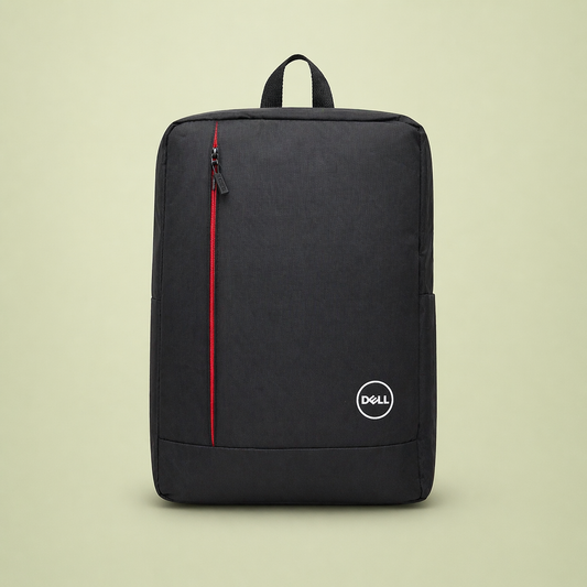 Dell Style Red Zipper Laptop Backpack – Stylish &amp; Durable – Premium Look | Checked by Technology Zone