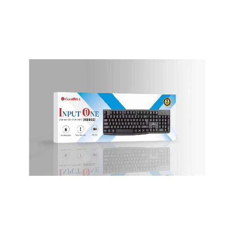 CoolBell Input One KB-102 USB Wired Keyboard – Comfortable Typing – 1 Year Warranty | Certified by Technology Zone