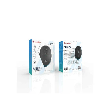 CoolBell WB-M101 Neo Rechargeable Mouse – Dual Mode (Bluetooth + USB) – Silent Click – 1 Year Warranty | Certified by Technology Zone